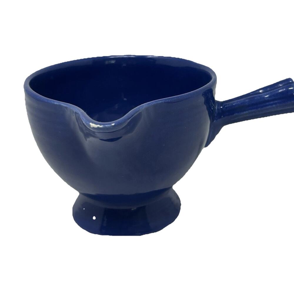 Vtg Fiestaware Cobalt Blue Stick Handled Creamer Fiesta HLC USA 1930’s